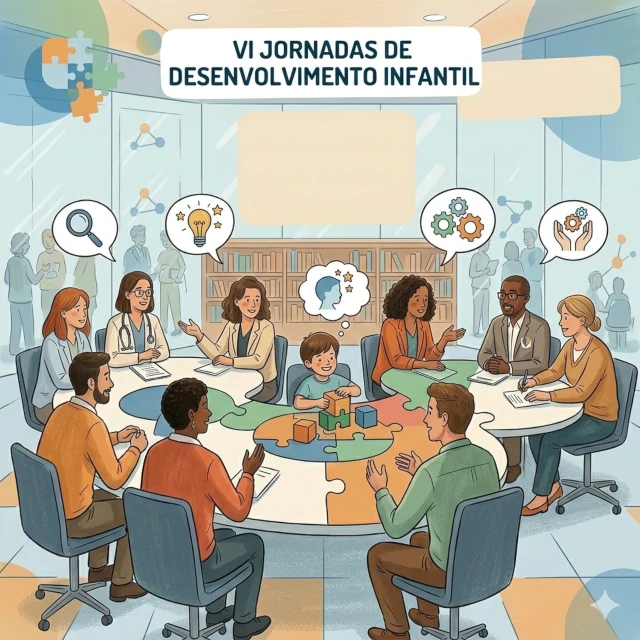 Desenho ilustrativo das VI Jornadas do Desenvolvimento Infantil 2026